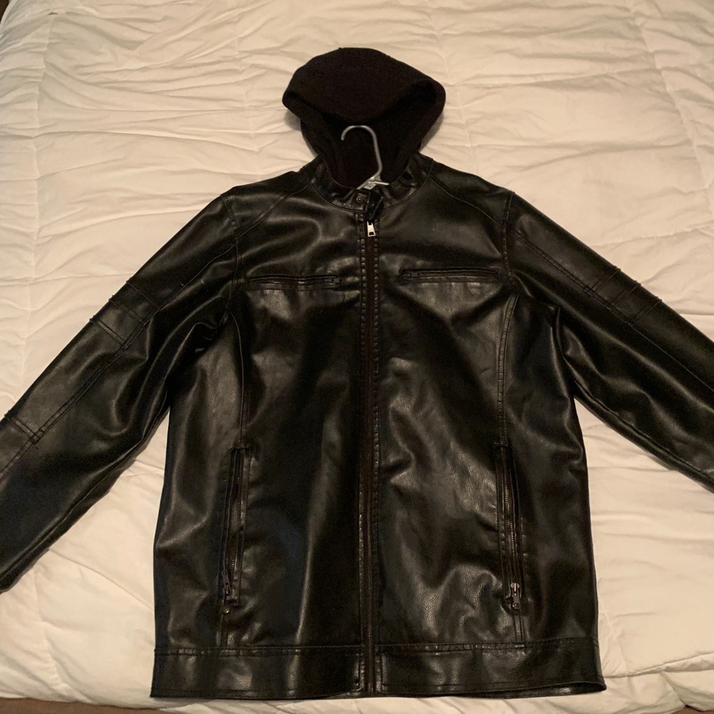 Black Rivet leather jacket